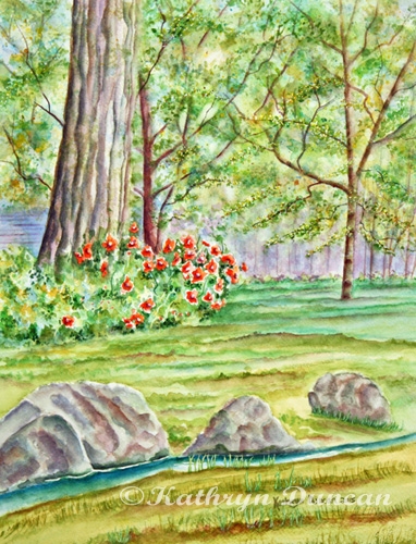 Garden Walk - Poppies