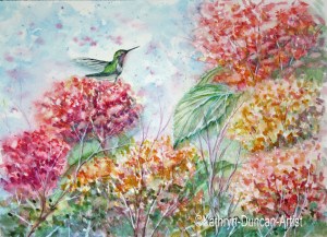 Hummingbird-Hydrangea-II